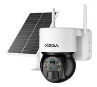 Xega 3G/4G LTE Caméra Surveillance Solaire Extérieure sans Fil PTZ Caméra, 2K HD Vue à 360°, Capteur de Mouvement PIR, Vision Nocturne, Conversation