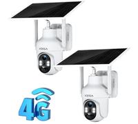 Xega 4G LTE Caméra Surveillance avec Carte Sim Panneau Solaire, IP Camera Extérieure sans Fil 2K HD inclinable 355°/90°, Autonome sans WiFi sur Batterie Vision Nocturne Détection de Mouvement (2)