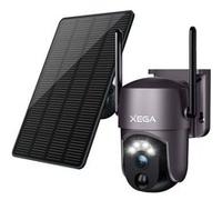 Xega Caméra de sécurité Solaire extérieure sans Fil 2K PTZ Wi-FI Vision Nocturne Couleur PIR-AI Détection Humaine