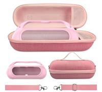 XEGIMOR Housse en silicone et étui de transport rigide pour haut-parleur Bluetooth portable Beats Pill 2024, sac de rangement de protection pour accessoires de haut-parleur Beats Pill (étui rose)