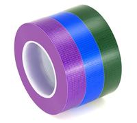 XEHAHOSH Lot de 3 rouleaux de ruban adhésif coloré, multi-usage imperméable, code couleur, ruban multifonction pour l'artisanat et l'art, sans résidus, facile à déchirer à la main, excellent pour