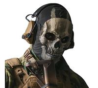 XehCaol Call Duty Ghost Masque, squelette Skull Masque COD Moto Cagoule Tête de Mort S Masque de Ski Halloween Cosplay Homme Bonnet (Short)