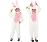 XehCaol Costume de lapin pour enfant - 3 pièces - Costume de lapin de Pâques - Onesie - Pour Pâques, Halloween, cosplay (costume de lapin - 3 pièces, M/120)