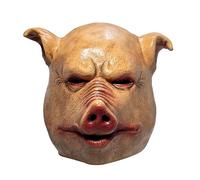 XehCaol Masque de porc Saw Pig - Masque d'horreur d'Halloween - Costume de cosplay - Accessoires en latex (style B)