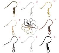 Xeju 100pcs Earring Findings Earrings Clasps Hooks Fitting Diy Jewelry Making Hook