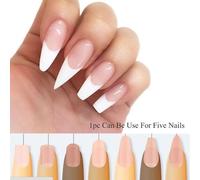 Xeju 10pcs Nail Art-Forme D'extension De Bouts De Gel De Soie Non Tissés