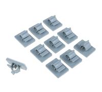 Xeju 10pcs Self-Adhesive Cable Clips Charging Power Cord Line Fixed For Car Pc Mouse