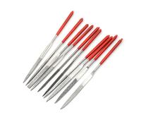 Xeju 10pcs Titane Diamant Revêtement Aiguille Lime Plate Ensemble De Travail Des Outils De Travail En Métal