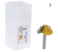 Xeju 1pc 45 Degree Lock Miter Router Bit Shank Woodworking Tenon Milling Cutter Tool