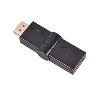 XEjU 1x Portable HDMI Right Angle Male To Female 90-180 Degree Adapter Cable Lead Connector