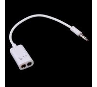 XEjU 3.5mm mic audio jack to headphone microphone y splitter cable converter