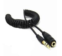 XEjU 3ft Coiled 3.5mm 1/8"" Stereo Audio Aux Headphone Cable Extension Cord