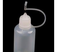 Xeju 5pcs 30ml Plastic Diy Paper Quilling Glue Applicator Needle Squeeze Bottle