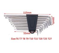 Xeju 9pcs Plum Spanner Wrench Sets Torx L Shape Repair Tool Screwdriver Tool