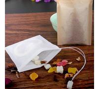Xeju Les Sachets De Thé De Papier De 100pcs/Lot Filtrent Les Sachets De Thé De Cordon Vides Pour Le Thé En Vrac D'herbe
