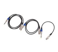 XEjU Male XLR to 6.35mm Stereo Jack Cable 0.3 m/1m/1.5m TRS Balanced Audio Cable
