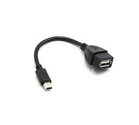 XEjU Mini USB Male to USB Female Car OTG Cable Adapter For Video Camera