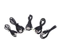 XEjU USB to DC 5.5mm*2.1/2.5*0.7/3.0*1.0/4.0*1.7/3.5*1.35 5V Barrel Jack Power Cable