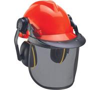 XEKAL-Casque De Protection Forestier Complet (Bandeau Facilement Réglable En Longueur,Rabattable Et Réglable,Oreillettes Anti-Bruit Orientables)