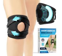 Xekal-Genouillère Courte À PatellaireStabilisateur De Manche De Soutien À La Course,À L'exercice Et Au Basket-Ball Pour Luxation Post-Genou,Tendinite (Petite)