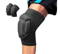 Xekal-Genouillères De Travail,2mm Epaisseur D'éponge Confort Noir Genouillères De Jardinage Pour Hommes Femmes Travail Pantalon Danse Volleyball Equitation Sport