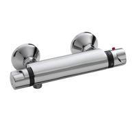 Xellanz robinet mélangeur thermostatique universel de douche 12cm chrome 23.3604