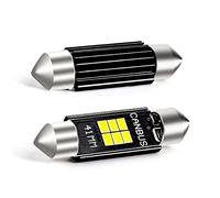 XELORD Festoon 41MM C5W LED Ampoules 6000K,Blanc Veilleuse LED Voiture,pour Feux de Dôme,Feux de Coffre,Feux d'Immatriculation DC 12V,Pack de 2