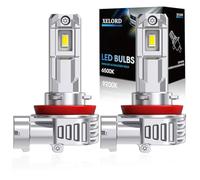 XELORD H11 LED Ampoules de Phare Automobile,Blanche 6500K 400% Lumineuse,55W 14000LM 12V,Plug n Play,2 PCS
