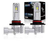 XELORD HB4 9006 LED Ampoules de Phare Automobile,Blanche 6500K 400% Lumineuse,55W 14000LM 12V,1:1 Mini Design Plug n Play,2PCS