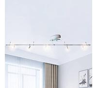 Xelux - Plafonnier déformable 5 spots orientables inclinables comp LED 35 w acier brossé