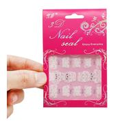 Xeme 2 Feuilles Fleur Blanche Dentelle 3d Nail Art Autocollants Stickers Autocollant Français Outil De Beauté Autocollant Pour Femmes