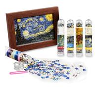 Xeme 234 Pièces Célèbre Peinture Star Night Present Mini Puzzle Puzzle Paysage Jouets Éducatifs Creative Stay Home