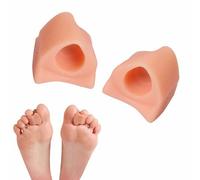 Xeme 2pcs Silicone Gel Toe Spacer Séparateur Redresseur Épandeur Soulagement De La Douleur