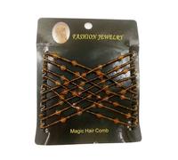 Xeme Cristal Strass Facile Peignes Magique Perlé Double Étirement Peignes Couleur Aléatoire