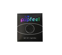 Xeme Palette D'ombres À Paupières Multi-Choix Métallique De Poudre De Fard À Paupières Paillettes Noires Avec Une Jolie Brosse À Paupières 1pc