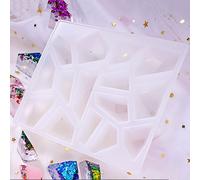 Xeme Résine Liquide Silicone Moule Diy Géométrique Triangle Miroir Artisanat Résine Époxy Pour Fabrication De Bijoux Collier Pendentif