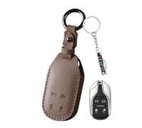 XENDRO Étui de e voiture en cuir synthétique pour Maserati Ghibli | Télécommande pour Maserati Levante GT Grant urismo Granca Brio, boîte à clés, coque de clé, porte-clés, marron