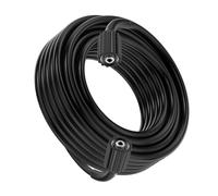 XENDY WASHER Tuyau de rechange pour nettoyeur haute pression 1/4 - 15 m - Sans torsion - M22 - 14 mm - Raccords solides - Tuyau de rechange léger - Noir XD