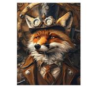 XENITE Impression sur Toile Peinture Affiche d'art d'animaux Steampunk, Impressions sur Toile, Peinture sans Cadre, Images d'art Mural, Décoration D'intérieur(Q,20X30cm)
