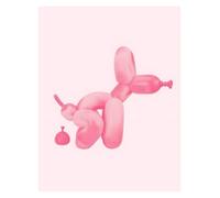 XENITE Impression sur Toile Peinture Affiches Et Impressions De Chien Ballon Rose, Peinture sur Toile Amusante, Art Mural Moderne, Décoration pour Chambre D'adolescent, Dortoir(Une,40x60cm)