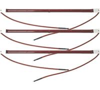 XENITE Lampe Infrarouge 1050W, Ampoule De Polymérisation De Peinture, Élément Chauffant À Quartz Halogène, Lumière Infrarouge À Ondes Courtes, Ampoule Dorée, Tube Rubis