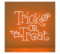 XENITE Néon Enseignes lumineuses Decor Décoration Lumineuse LED Farce Ou Friandise Pour Halloween, Chambre, Bar, Salon, Anniversaire 56cm(Style C)