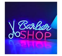 XENITE Néon Enseignes lumineuses Decor Enseigne Au Néon Barber Shop Pour Décoration Murale, Alimentée Par USB Pour Salon, Bureaux, Bar, Café, Restaurant, Enseigne Lumineuse 40cm×18cm