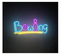 XENITE Néon Enseignes lumineuses Decor Enseigne Au Néon De Bowling, Décoration Murale Pour Salle De Sport, Bar, Salle De Jeux, Lampes Décoratives Personnalisées Pour Adolescents,45cm(B)