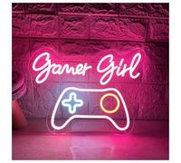 XENITE Néon Enseignes lumineuses Decor Enseigne Au Néon Pour Fille Gamer, Manette De Jeu, Luminaire Décoratif Mural Pour Salle De Jeux, 34cmx45cm