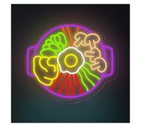 XENITE Néon Enseignes lumineuses Decor Enseigne Au Néon, Riz Avec Viande Et Légumes, Néons Pour Décoration Murale De Restaurant De Cuisine Coréenne 38cm(B)
