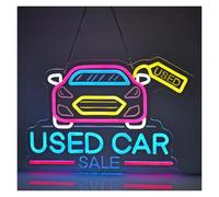 XENITE Néon Enseignes lumineuses Decor Enseigne Au Néon USB Pour Vente De Voiture, Lumière Variable Pour Salle De Jeux, Garage, Bar, Fête, Décoration Artistique Murale, 40x28.5cm