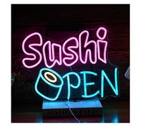 XENITE Néon Enseignes lumineuses Decor Enseigne Lumineuse LED Sushi Open USB Pour Magasin Restaurant Café Tacos Rapides Fenêtre De Magasin Décoration De Porte Murale 39.4cm×30cm