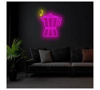 XENITE Néon Enseignes lumineuses Decor Enseigne Lumineuse Néon Pour Café, Idéale Pour Un Café, Un Restaurant Ou Une Décoration Murale 45cm(UNE)