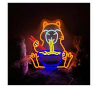 XENITE Néon Enseignes lumineuses Decor Néons Capybara Pour Restaurant, Restaurant, Cuisine, Maison, Zoo, Décoration 36x42cm